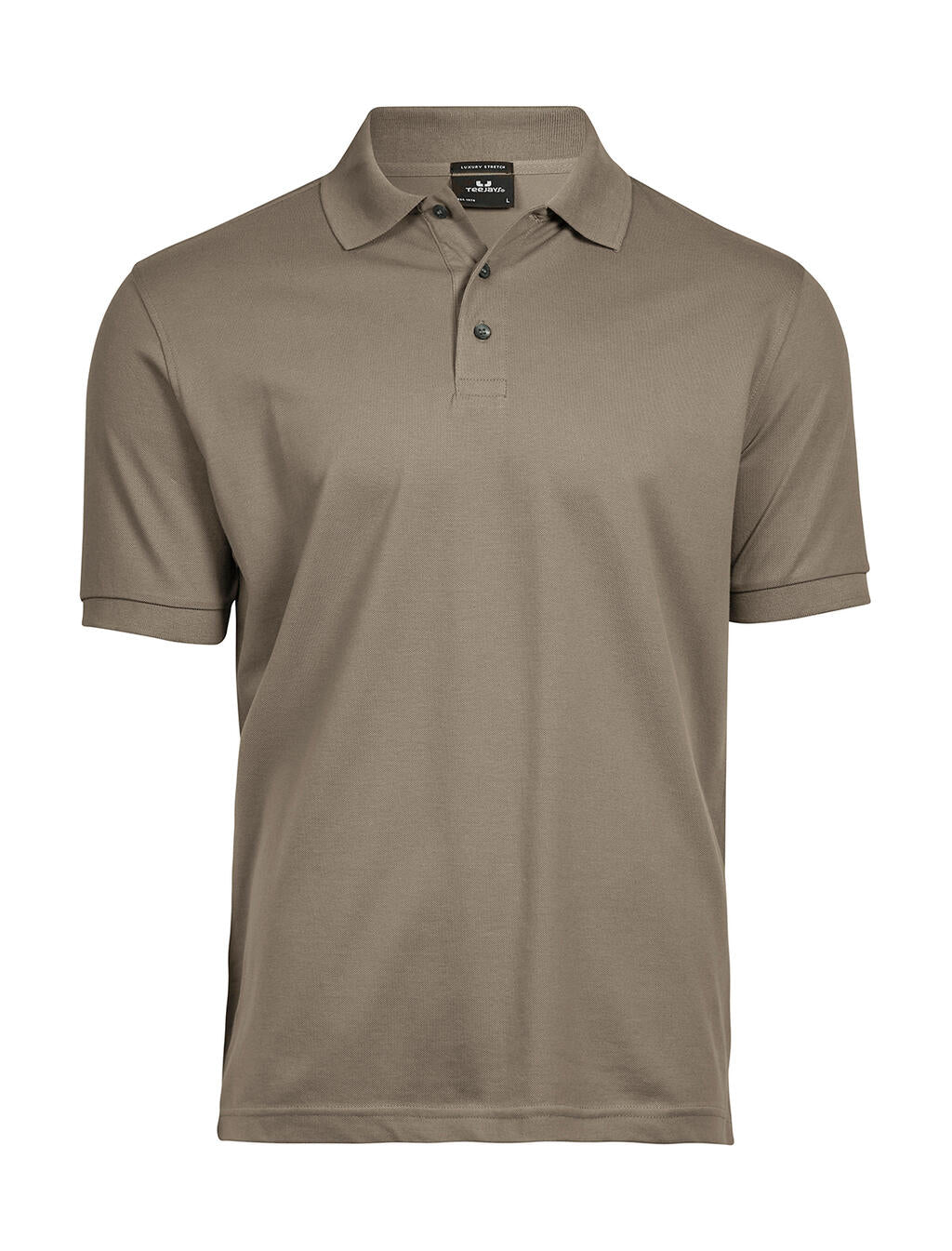 Luxury Stretch Polo in Farbe Clay