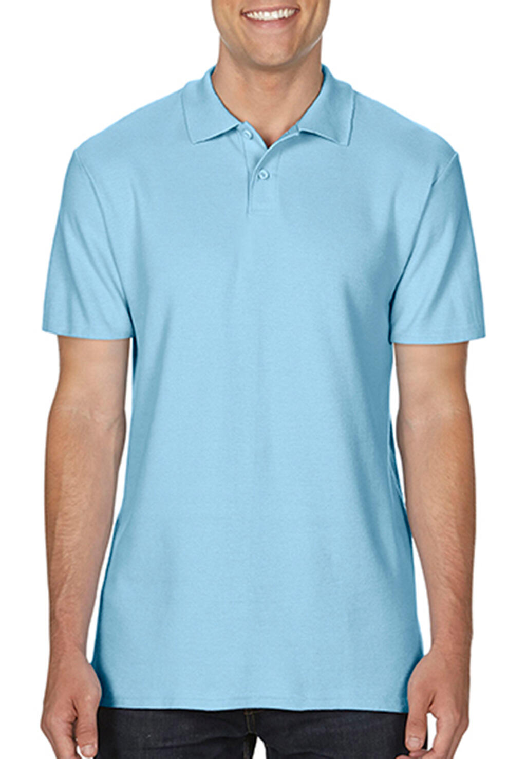 Softstyle Adult Pique Polo in Farbe Light Blue