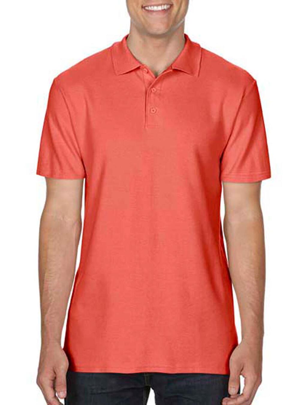 Softstyle Adult Pique Polo in Farbe Bright Salmon