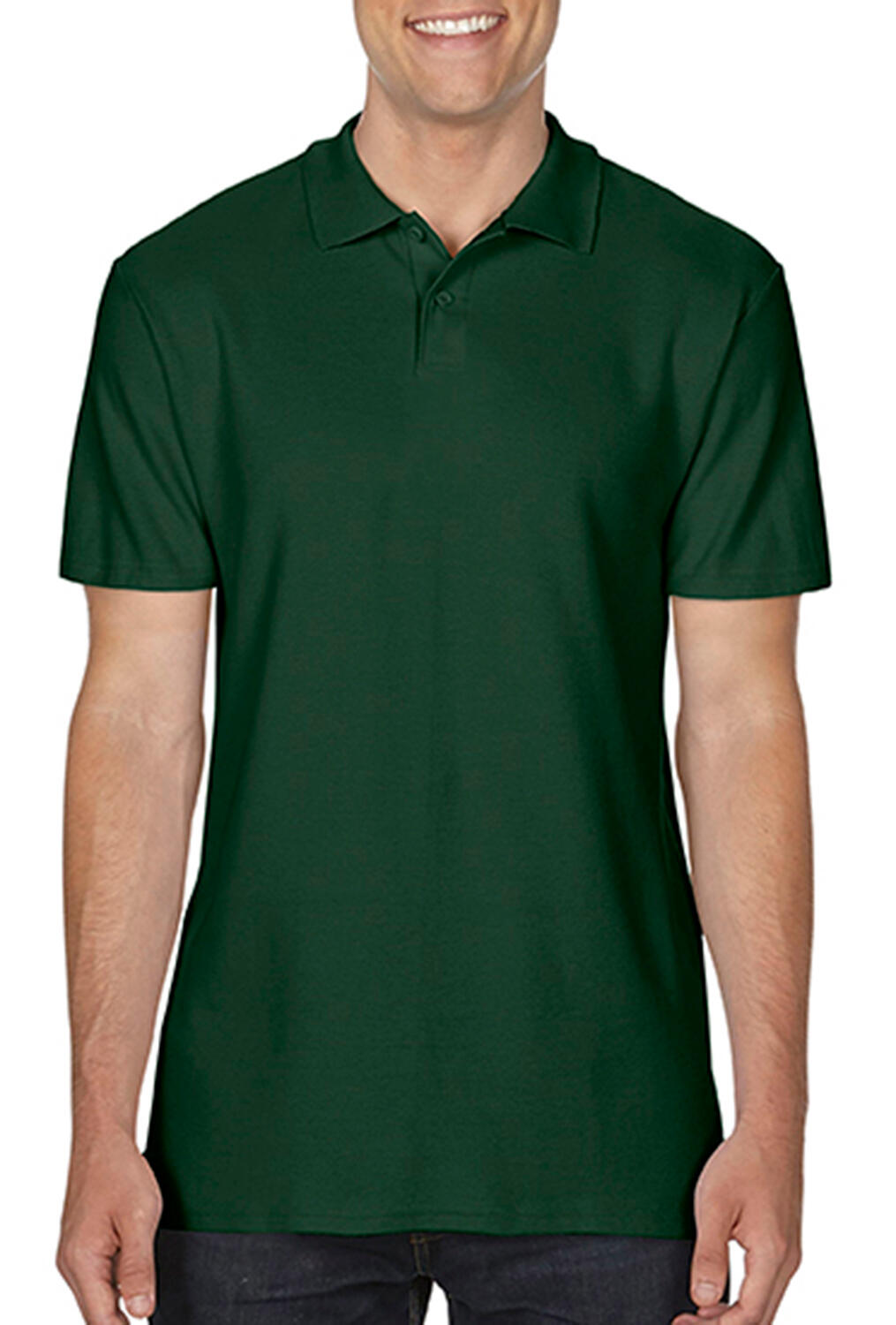 Softstyle Adult Pique Polo in Farbe Forest Green