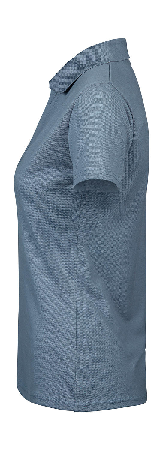  Women's Luxury Stretch V Polo in Farbe White