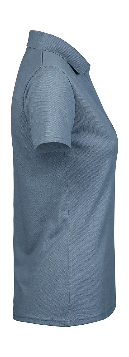  Women's Luxury Stretch V Polo in Farbe White