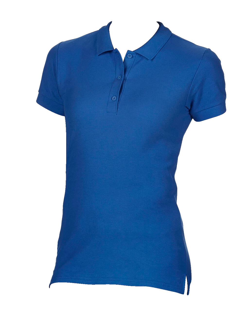  Premium Cotton Ladies' Double Piqué Polo in Farbe Royal