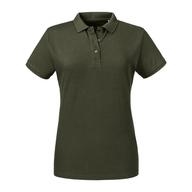  Ladies' Pure Organic Polo in Farbe Dark Olive