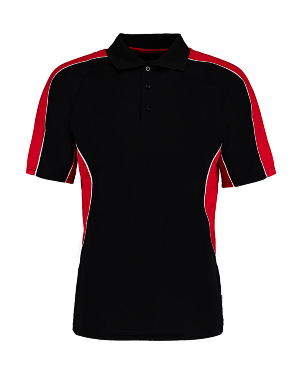 Classic Fit Cooltex® Contrast Polo Shirt in Farbe Black/Red