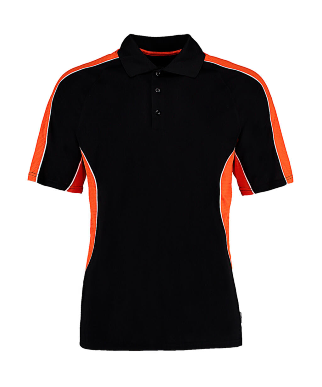  Classic Fit Cooltex® Contrast Polo Shirt in Farbe Black/Orange