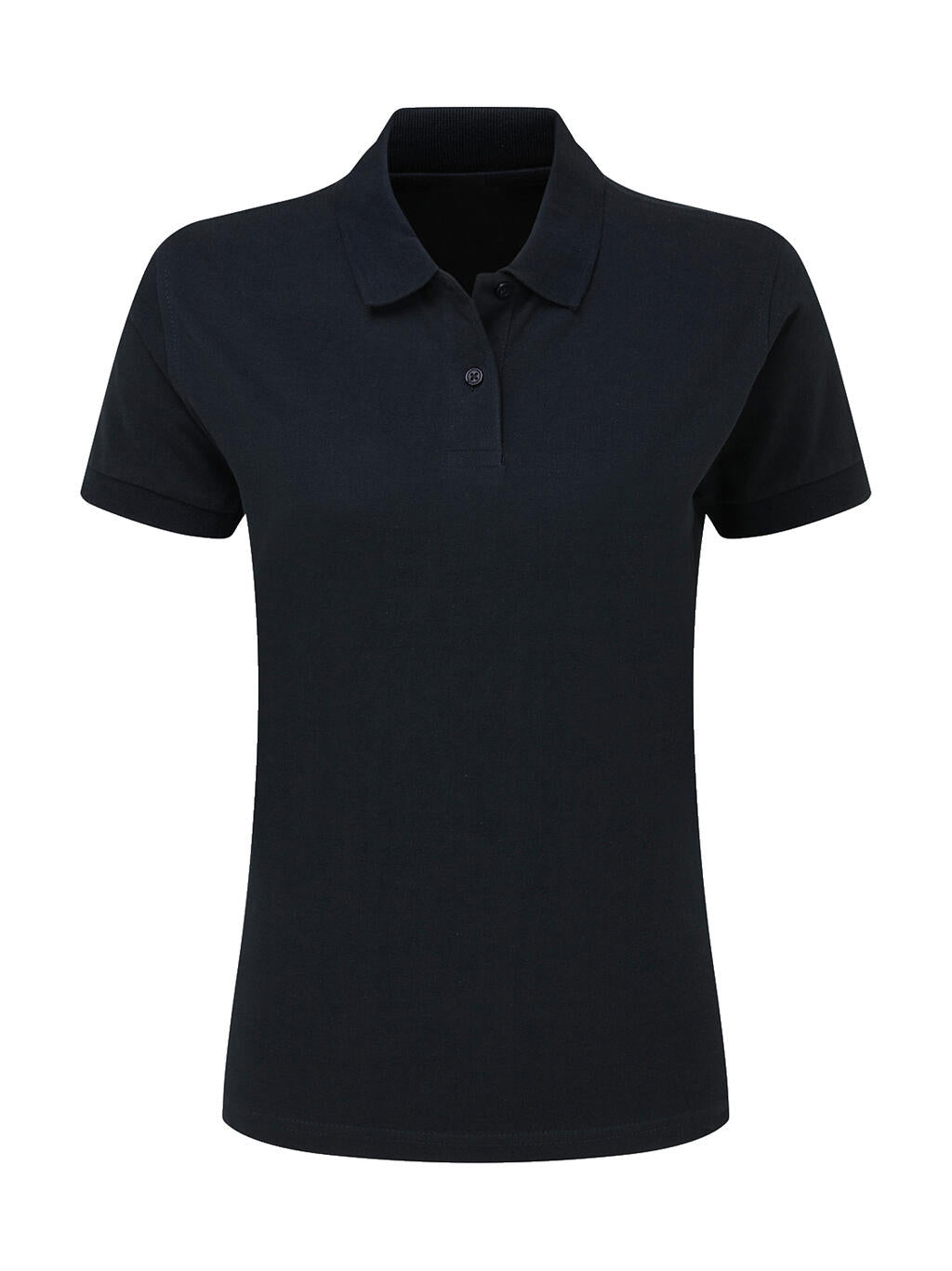  Ladies' Cotton Polo in Farbe Navy