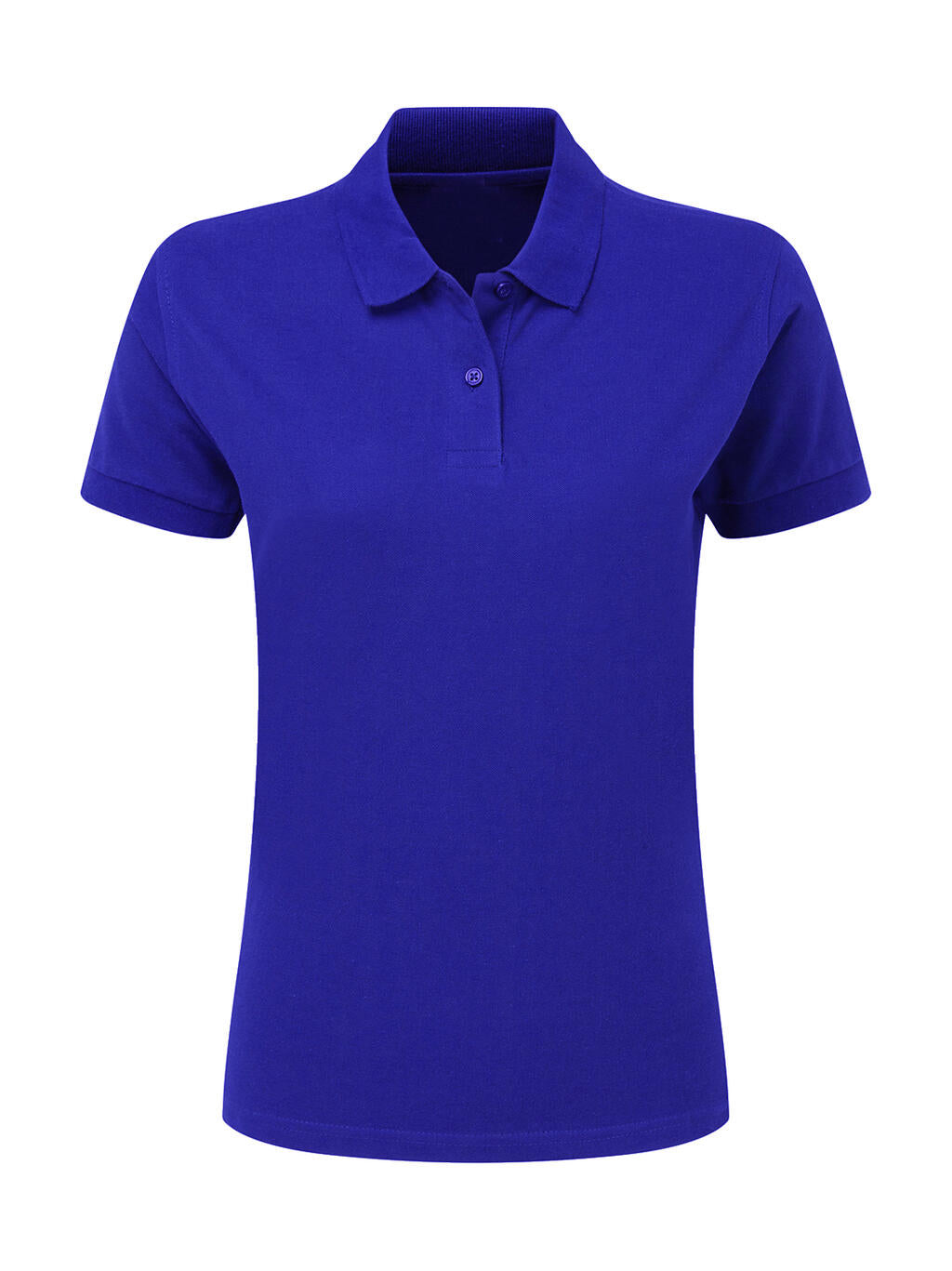  Ladies' Cotton Polo in Farbe Royal Blue