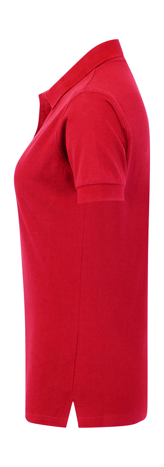  Ladies' Cotton Polo in Farbe White