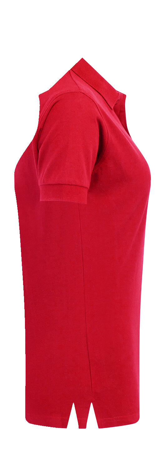  Ladies' Cotton Polo in Farbe White