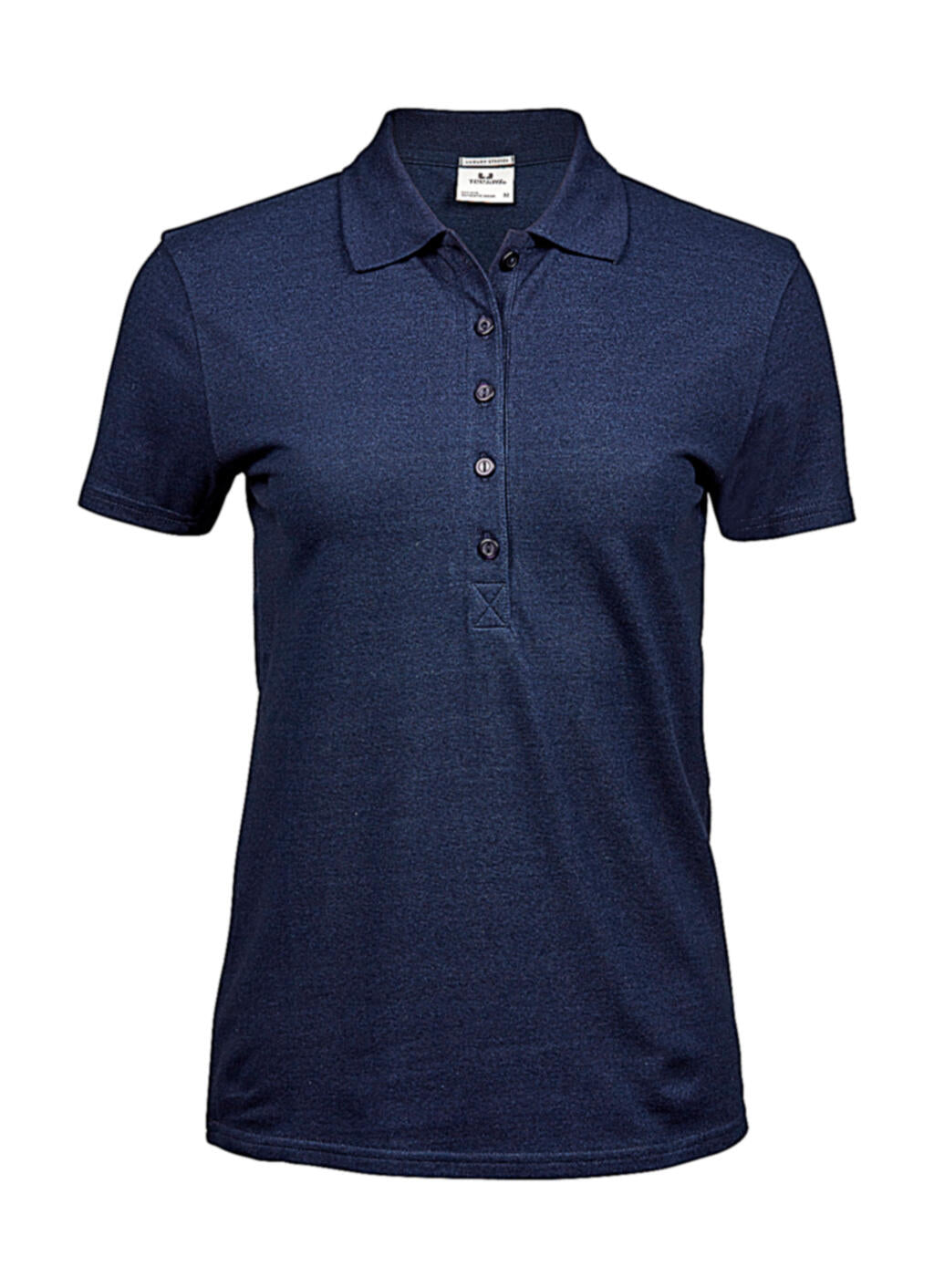 Ladies' Luxury Stretch Polo in Farbe Denim 