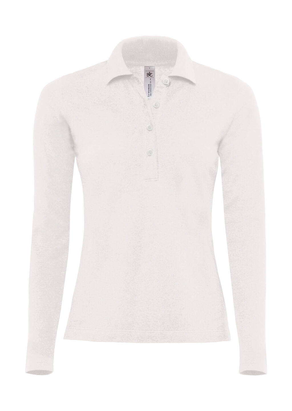  Safran Pure LSL/women Polo in Farbe White