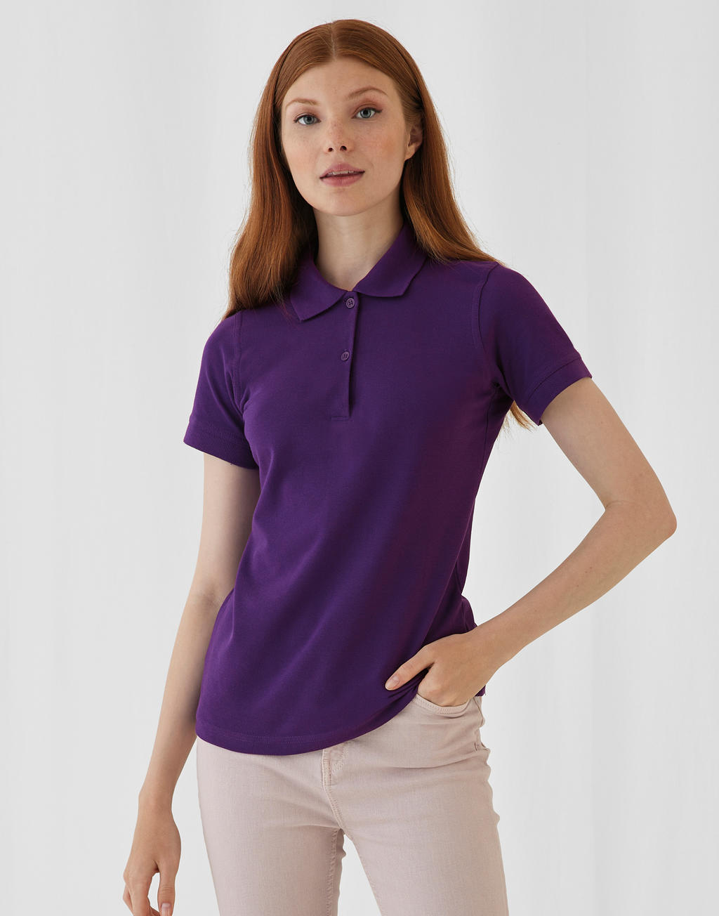  Safran Pure/women Polo  in Farbe White