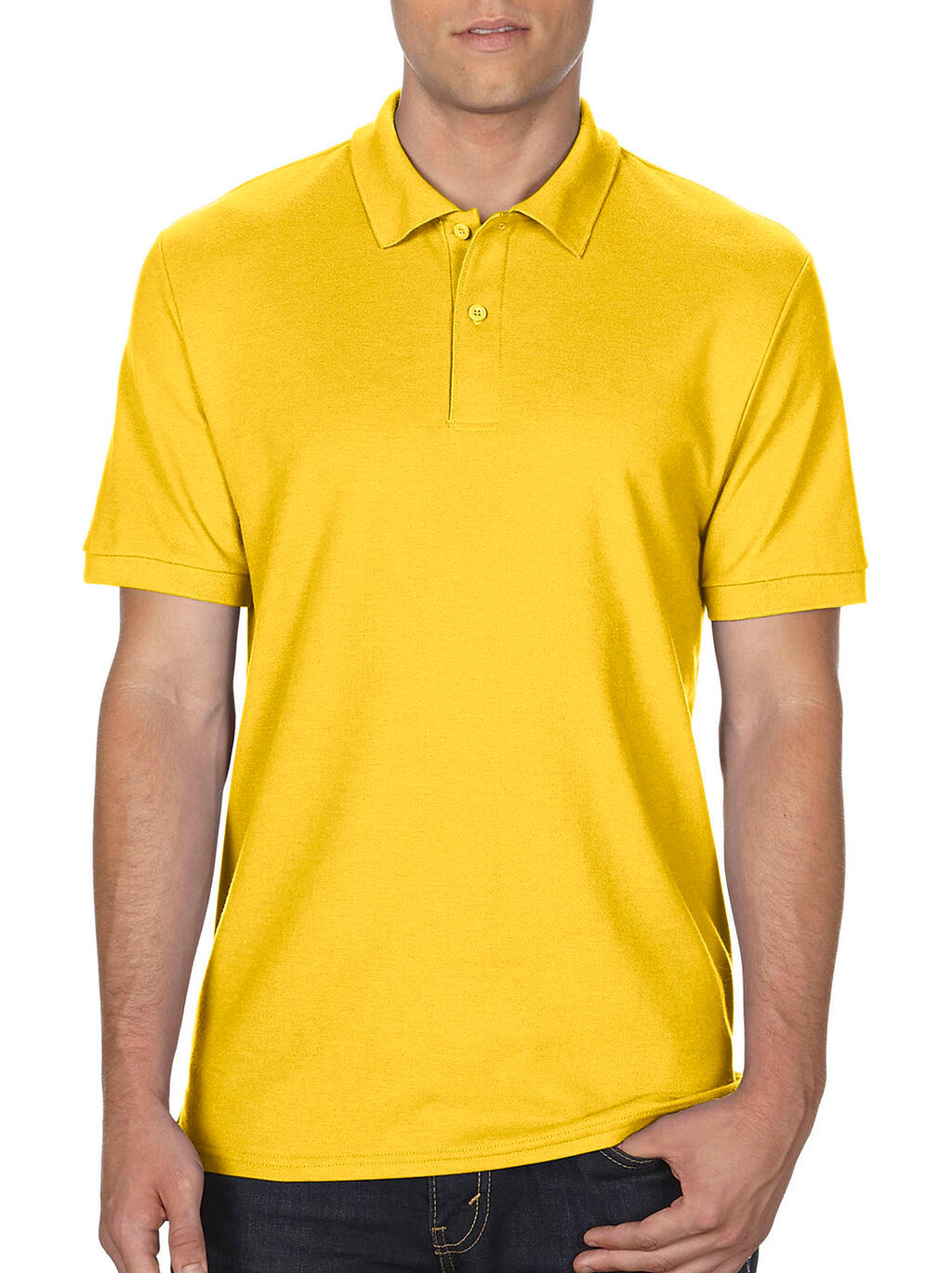  DryBlend® Double Piqué Polo in Farbe Daisy
