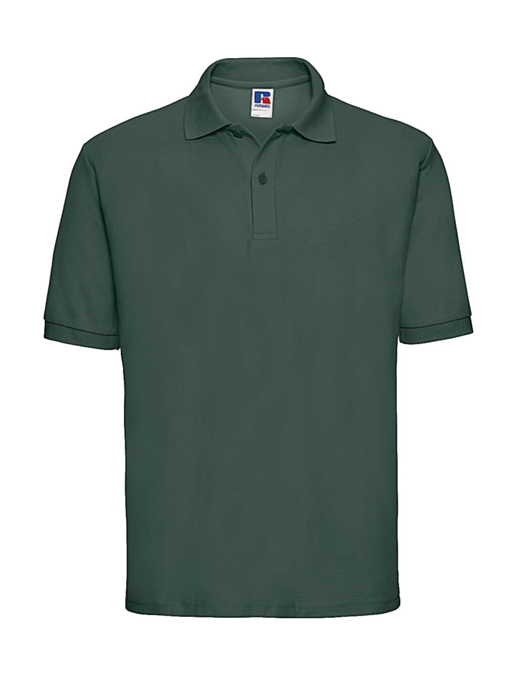  Men's Classic Polycotton Polo in Farbe Bottle Green