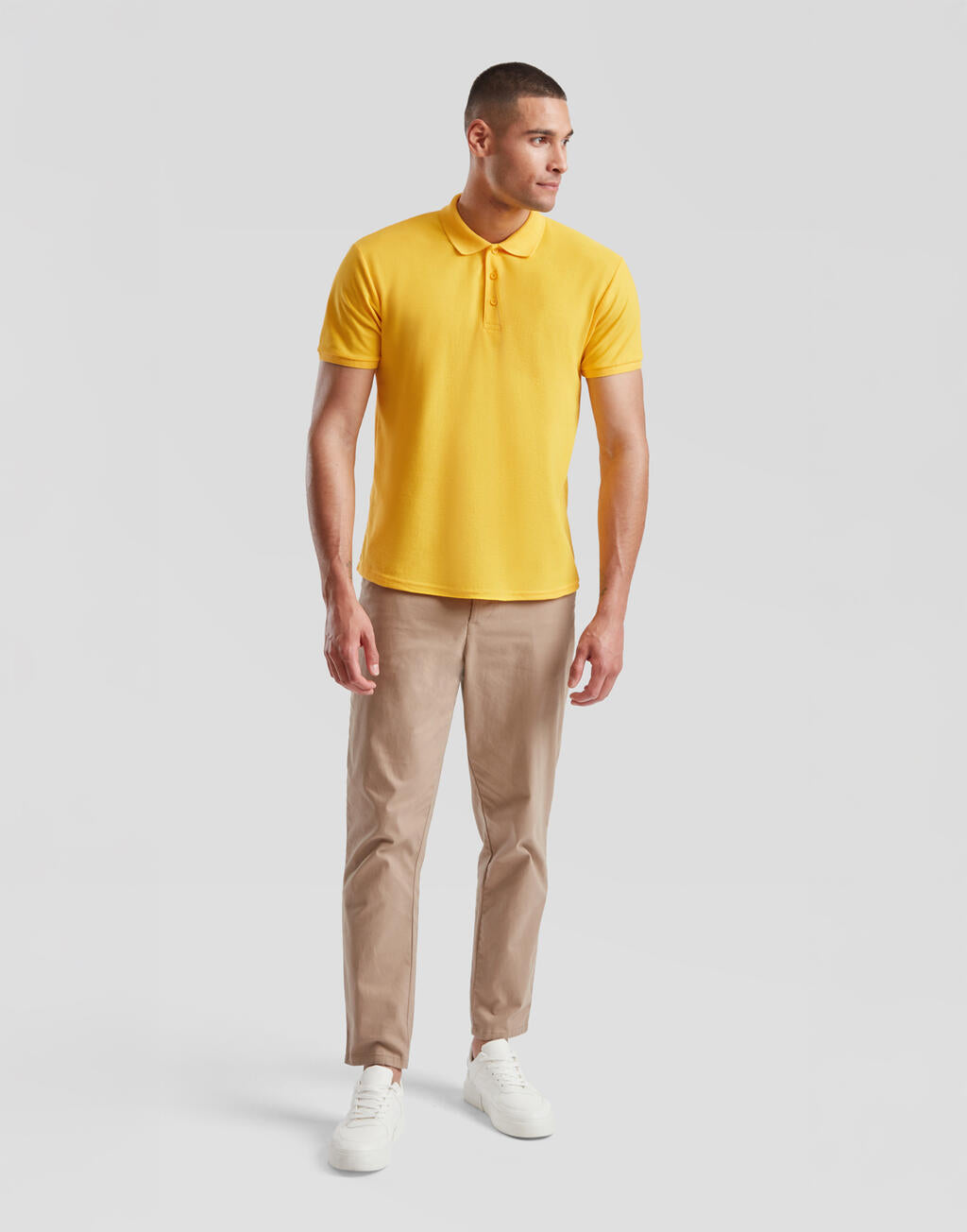 65/35 Polo in Farbe White