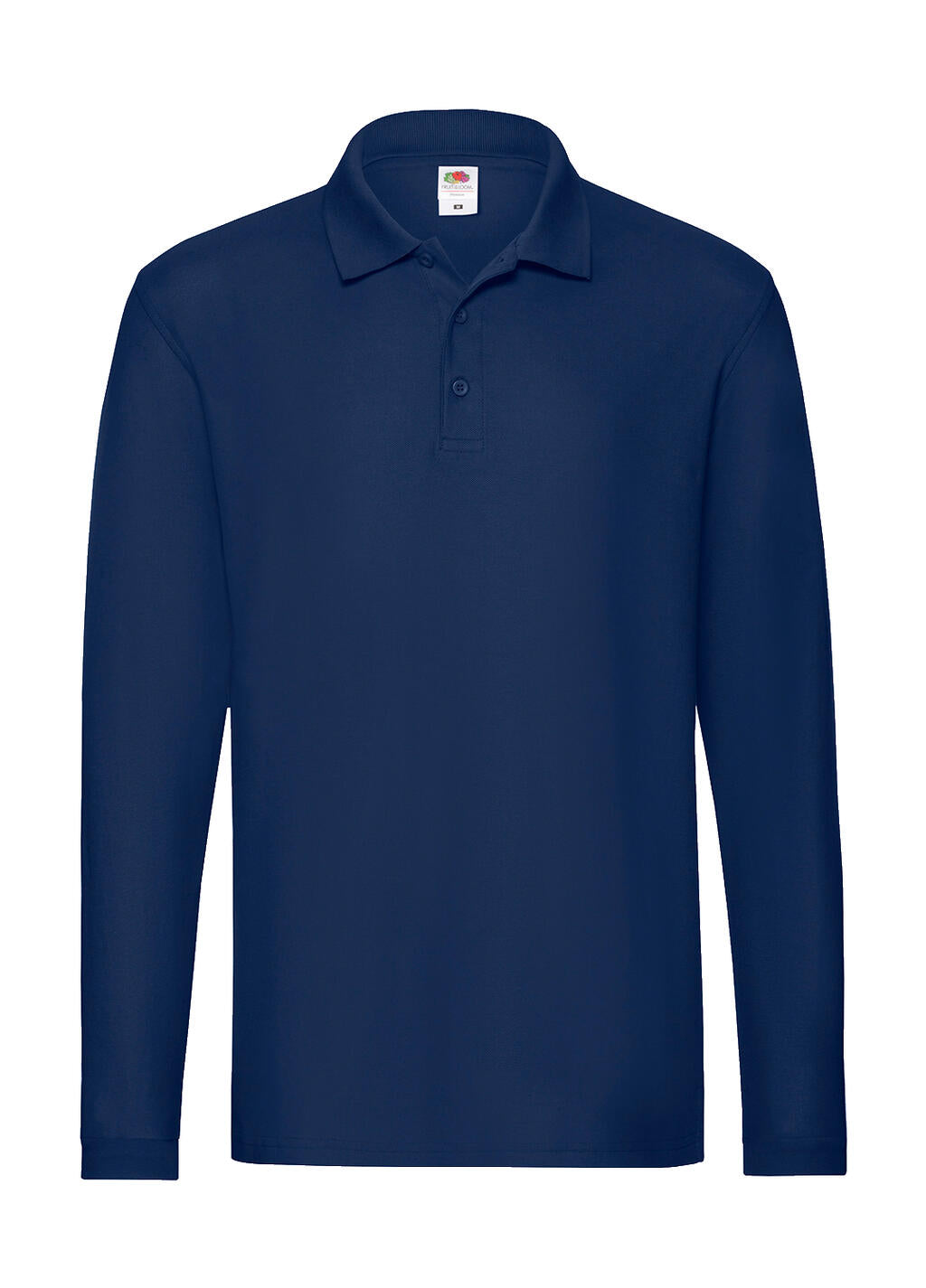  Premium Long Sleeve Polo in Farbe Navy