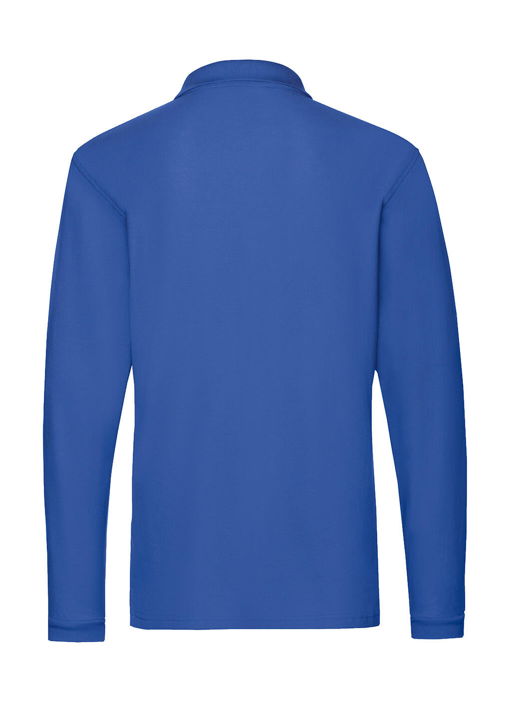  Premium Long Sleeve Polo in Farbe White