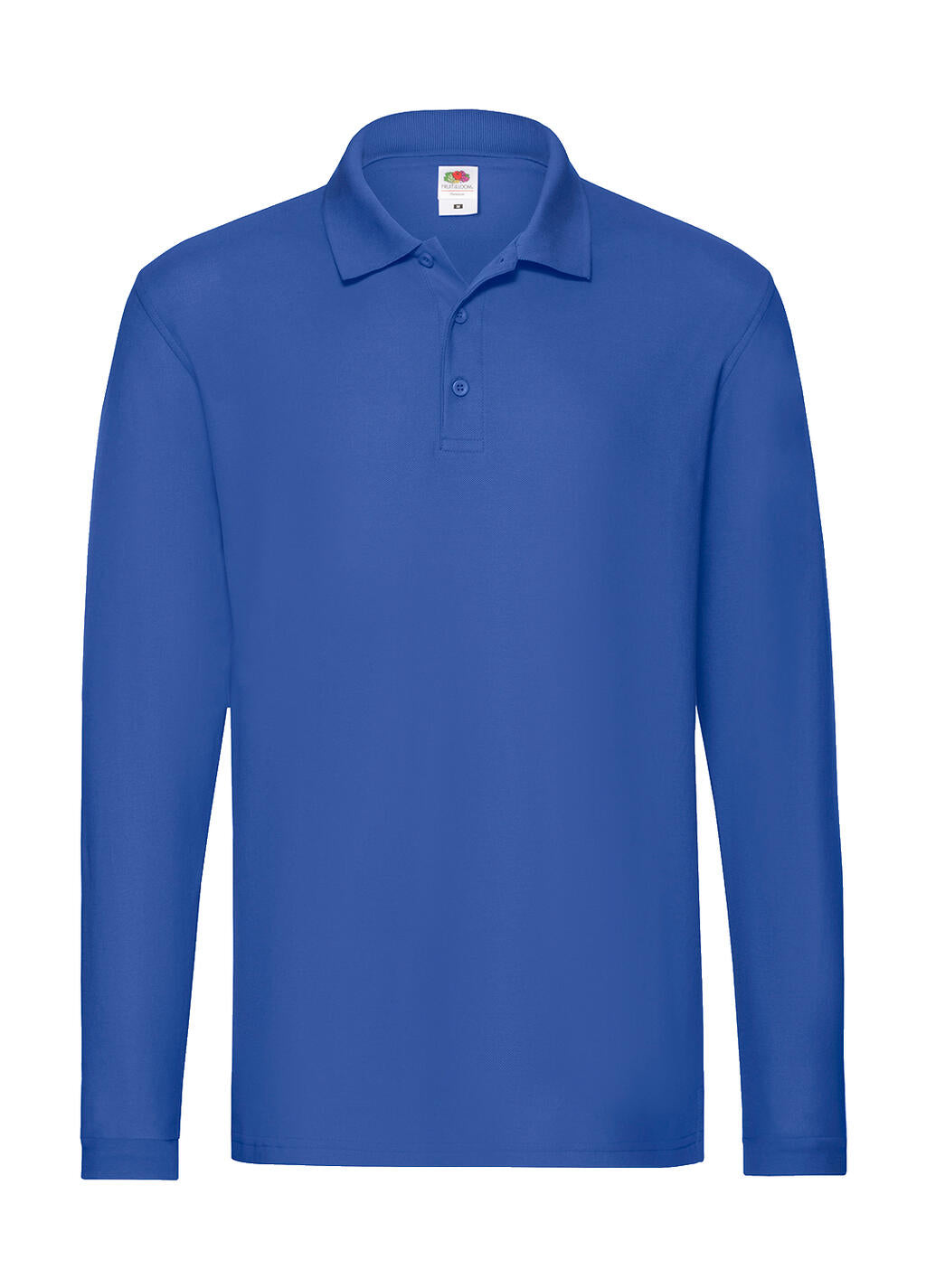  Premium Long Sleeve Polo in Farbe Royal