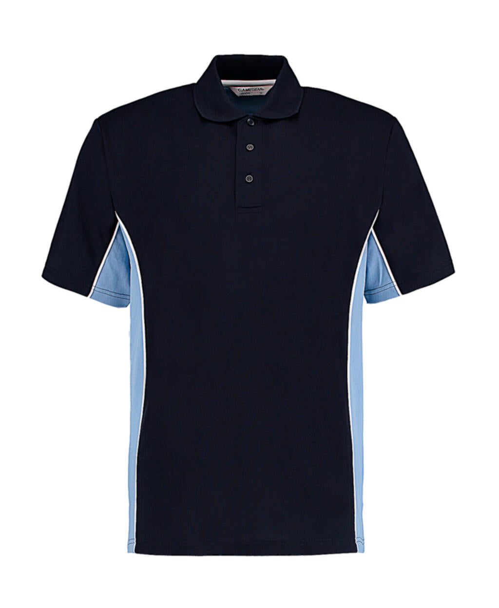  Classic Fit Track Polo in Farbe Navy/Light Blue/White