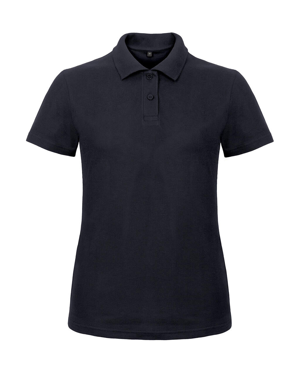 ID.001/women Piqué Polo Shirt in Farbe Navy