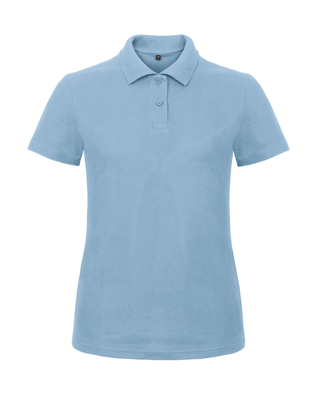 ID.001/women Piqué Polo Shirt in Farbe Light Blue