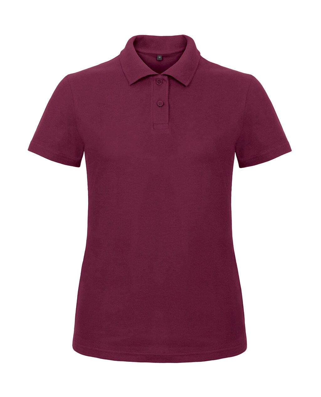 ID.001/women Piqué Polo Shirt in Farbe Wine