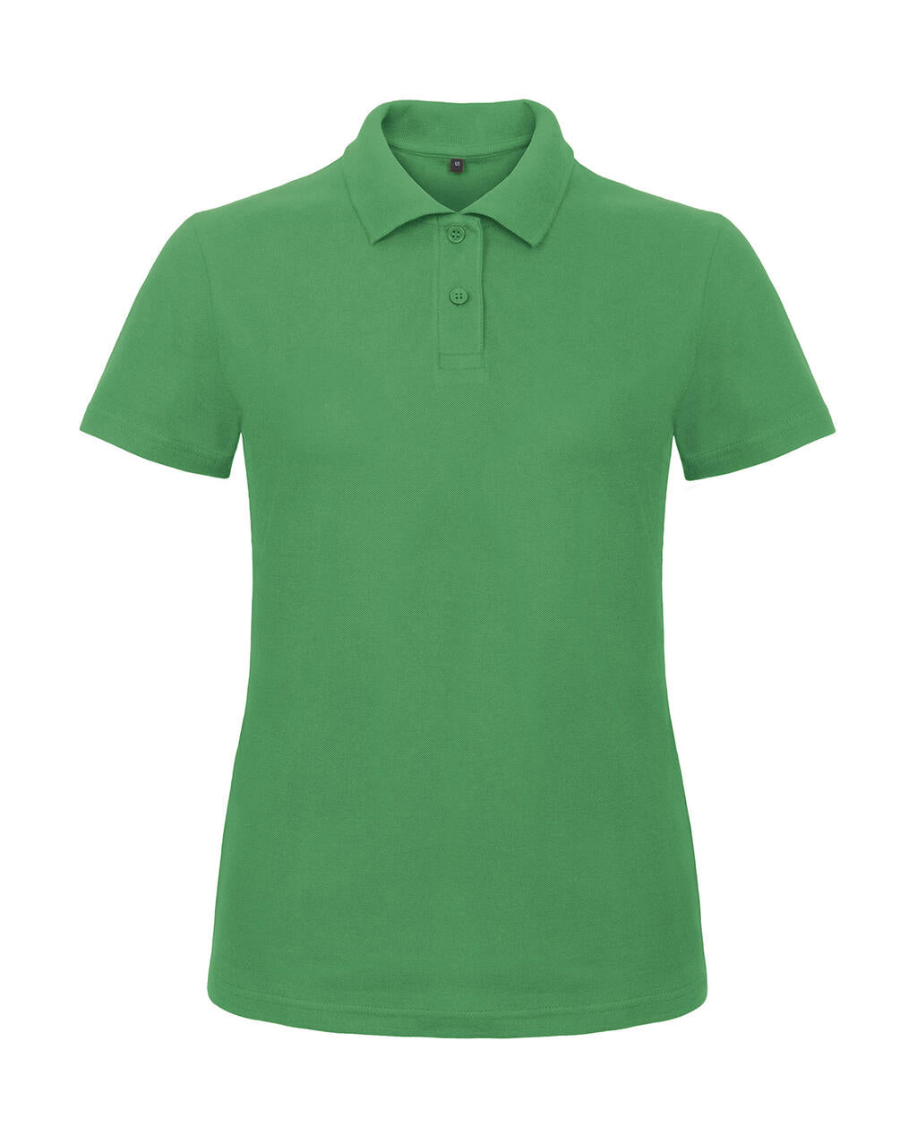 ID.001/women Piqué Polo Shirt in Farbe Kelly Green