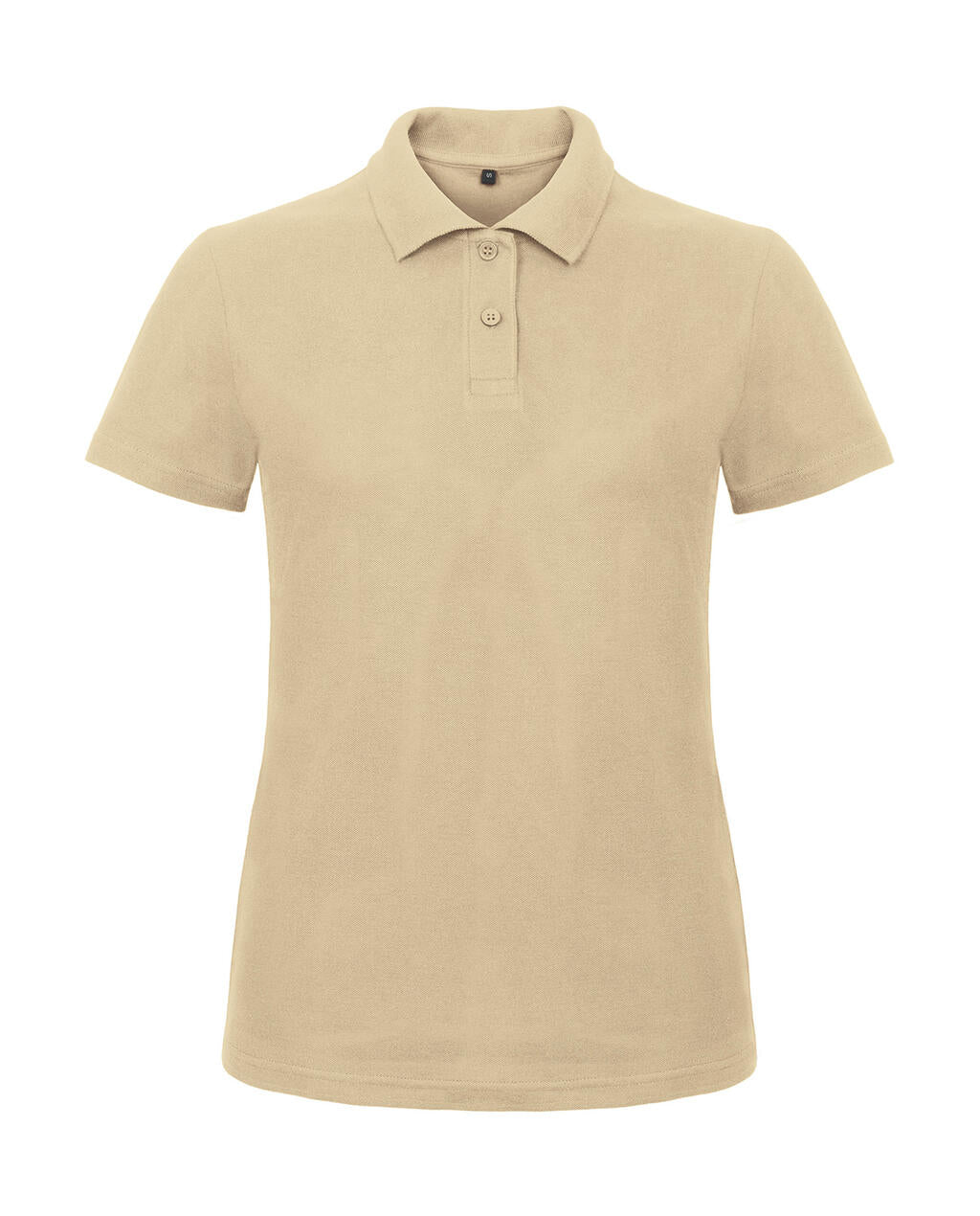 ID.001/women Piqué Polo Shirt in Farbe Sand