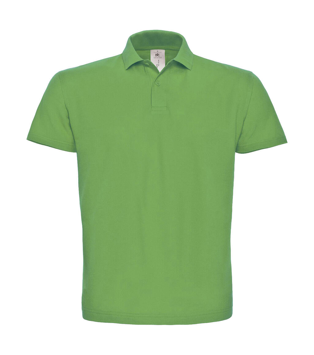 ID.001 Piqué Polo Shirt in Farbe Real Green