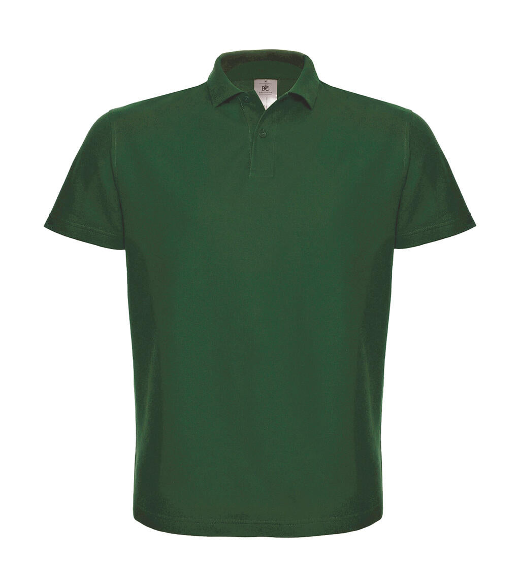 ID.001 Piqué Polo Shirt in Farbe Bottle Green