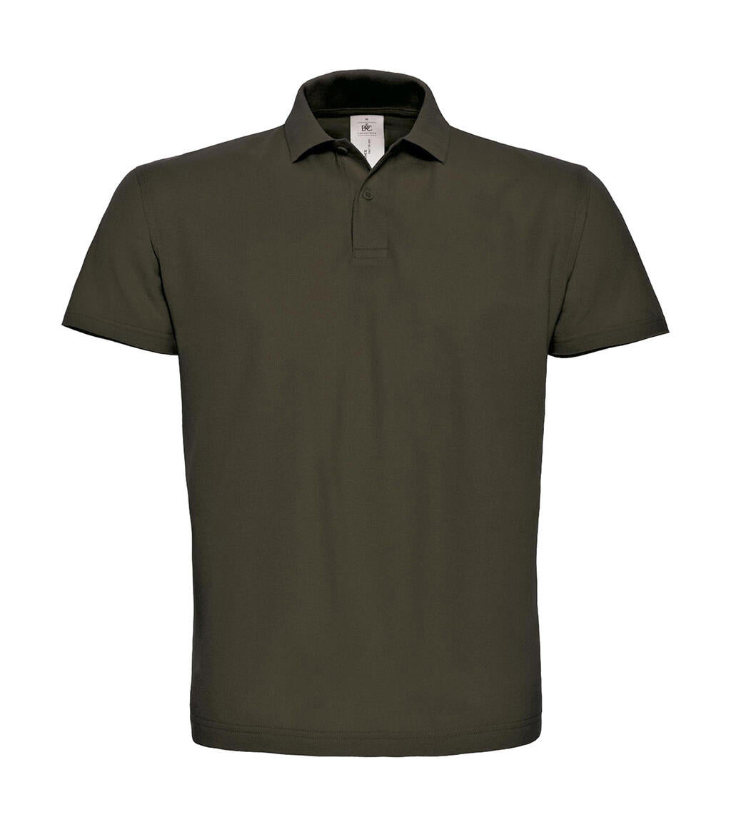 ID.001 Piqué Polo Shirt in Farbe Brown