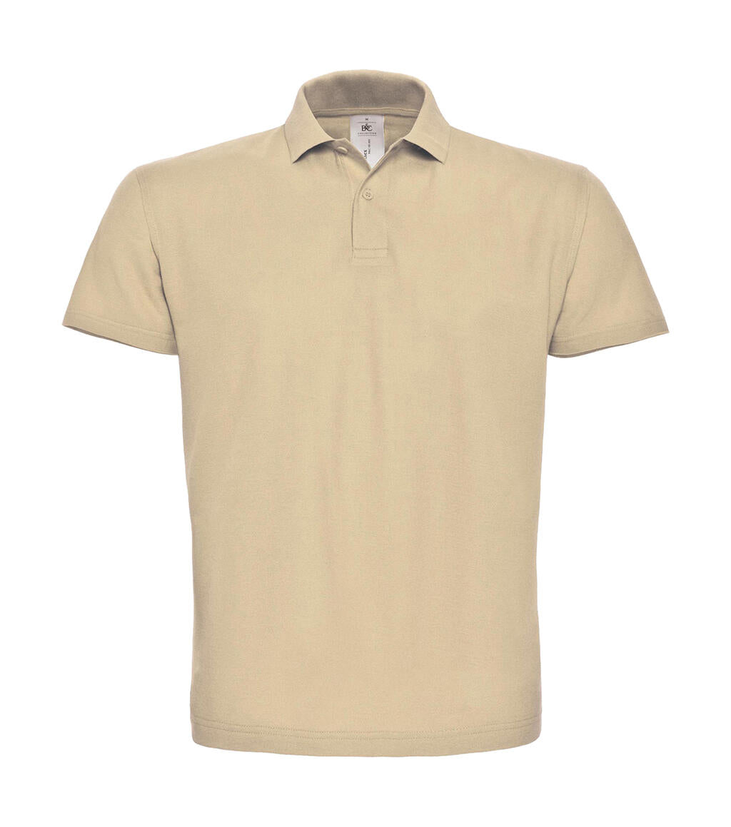 ID.001 Piqué Polo Shirt in Farbe Sand