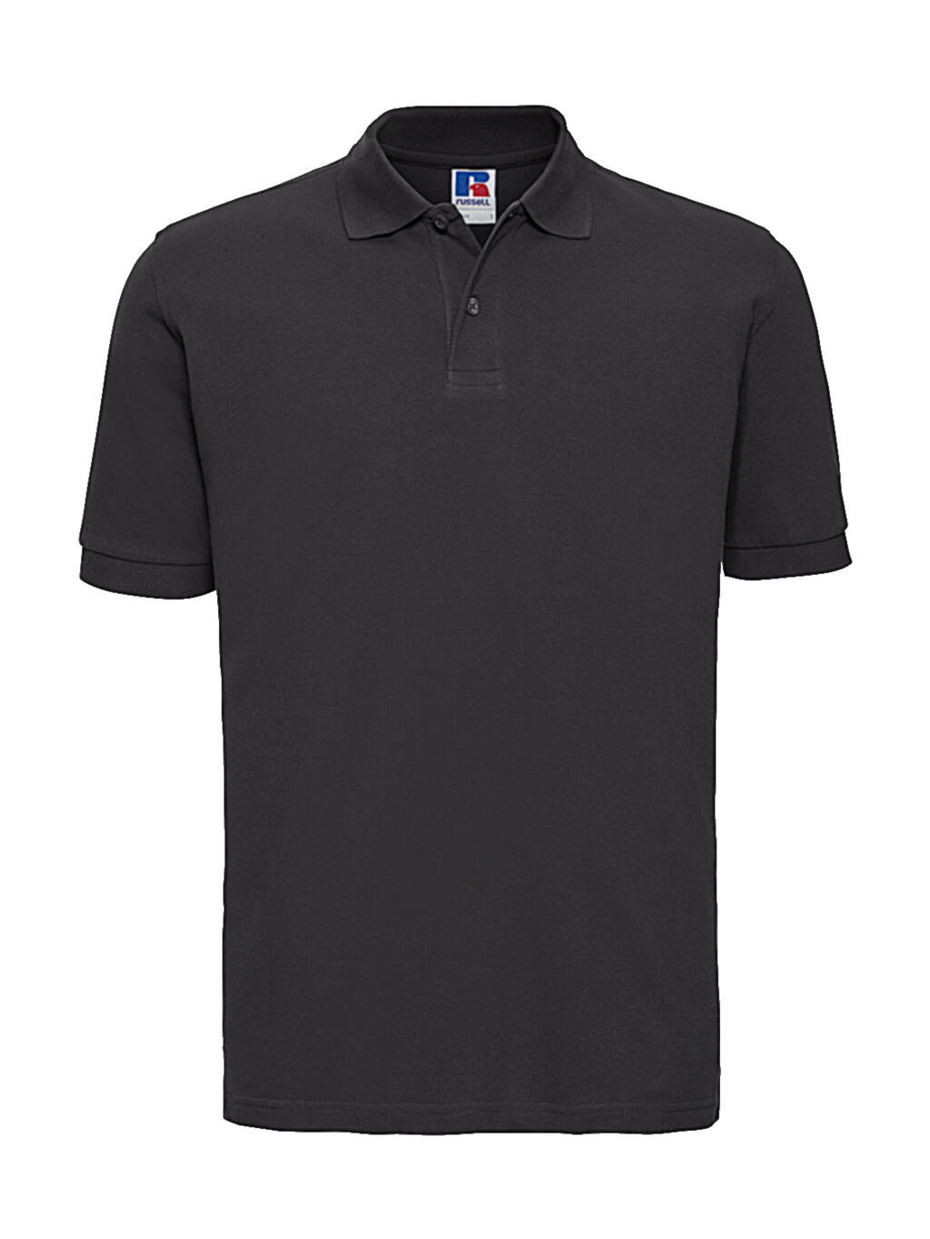  Men's Classic Cotton Polo in Farbe Black