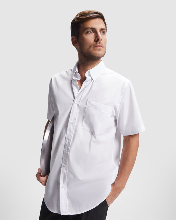 Kurzärmeliges Shirt Aifos  in Farbe White