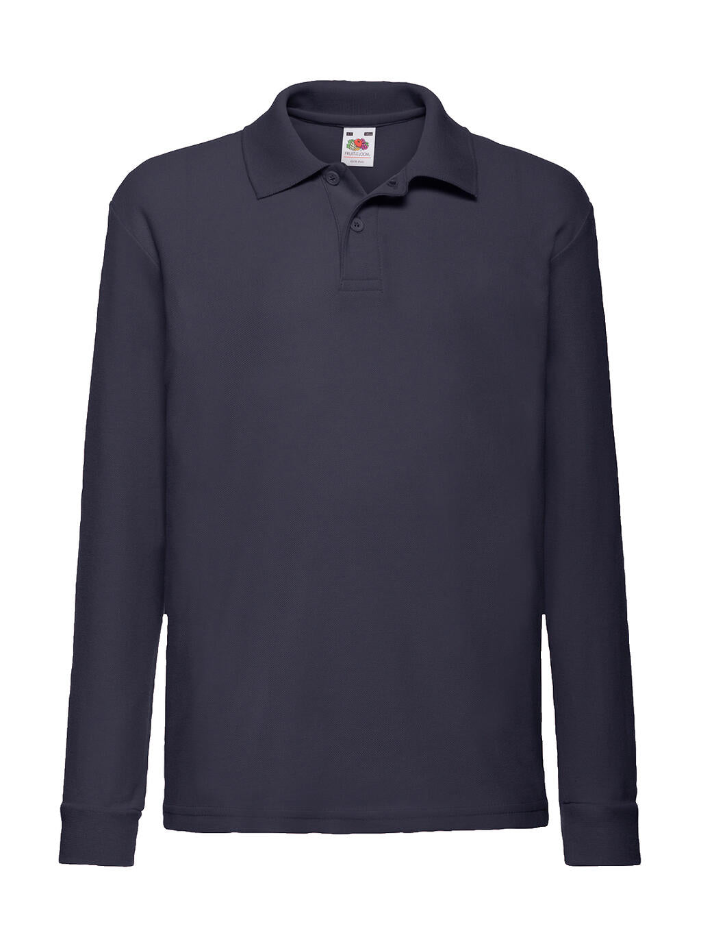  Kids' 65/35 Long Sleeve Polo in Farbe Deep Navy