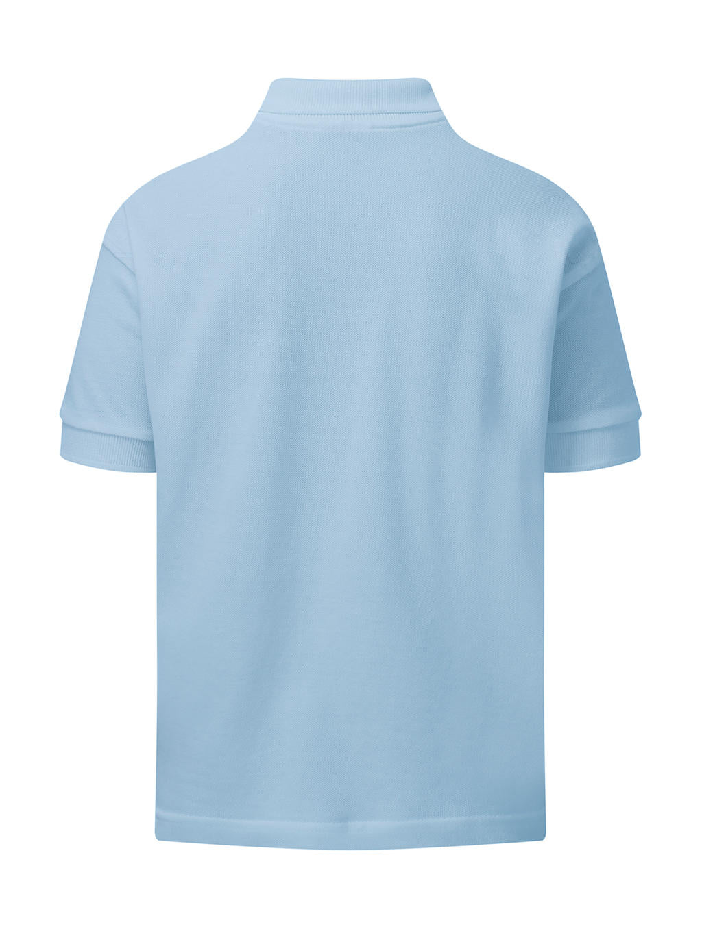  Kids' Cotton Polo in Farbe White