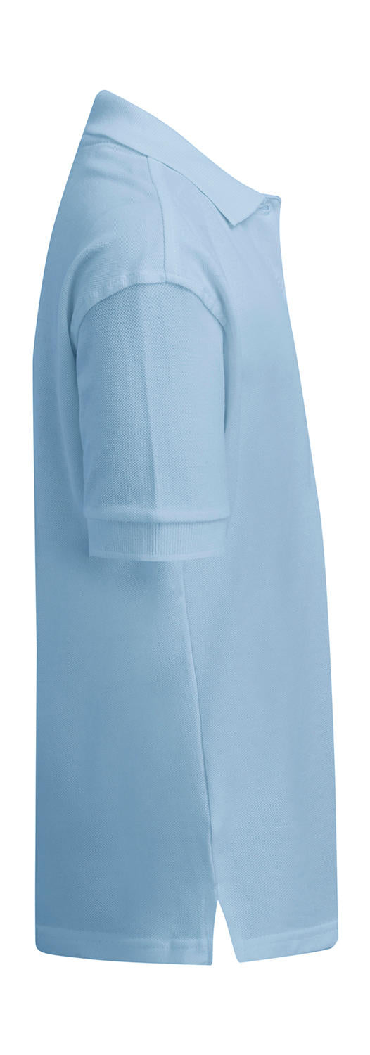  Kids' Cotton Polo in Farbe White