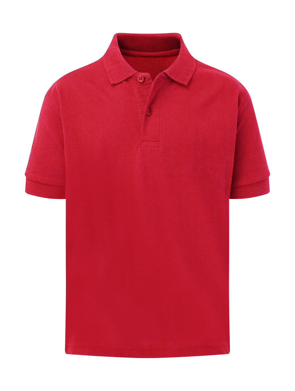  Kids' Cotton Polo in Farbe Red