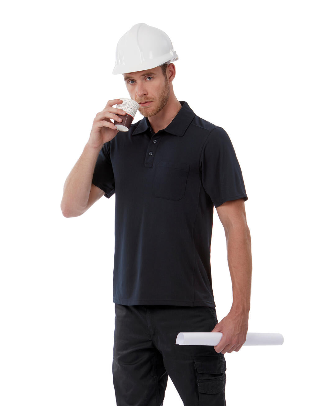  Coolpower Pocket Polo in Farbe Black