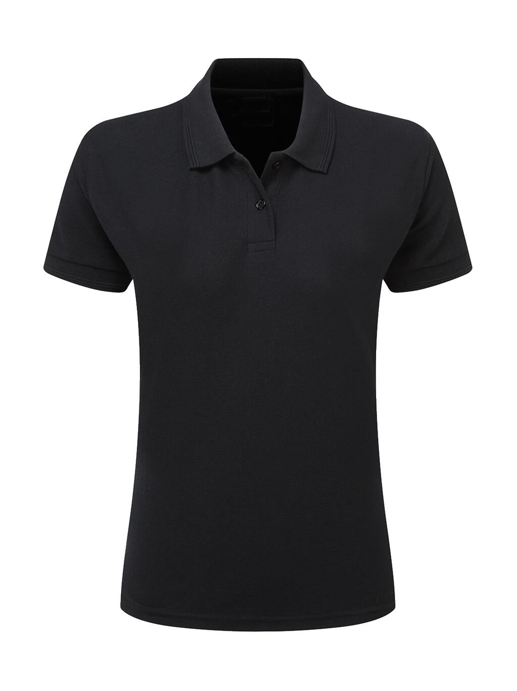  Ladies' Poly Cotton Polo in Farbe Black