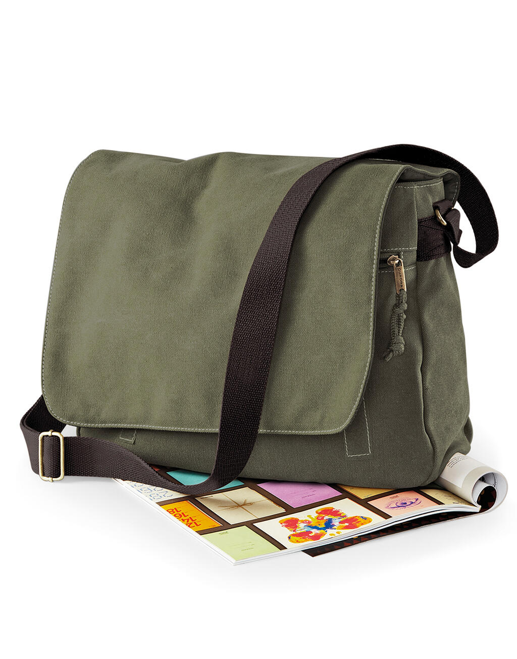  Vintage Canvas Despatch Bag in Farbe Vintage Black