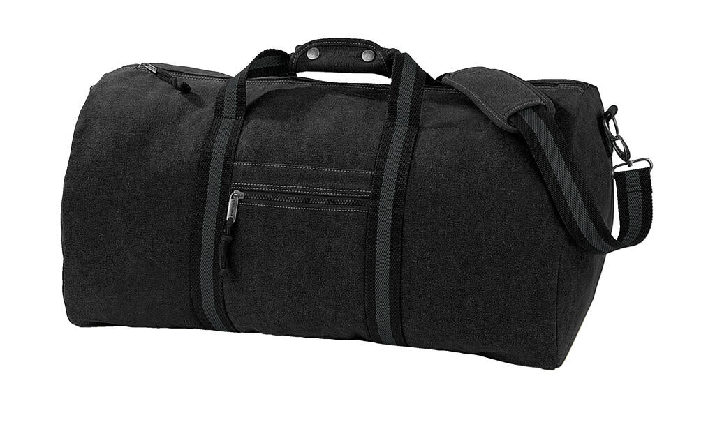  Vintage Canvas Holdall  in Farbe Vintage Black