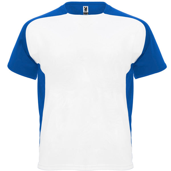 T-Shirt Bugatti  in Farbe White/Royal Blue