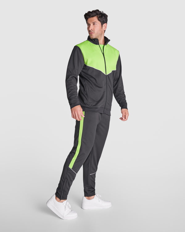 Trainingsanzug Evans  in Farbe Black/Lime