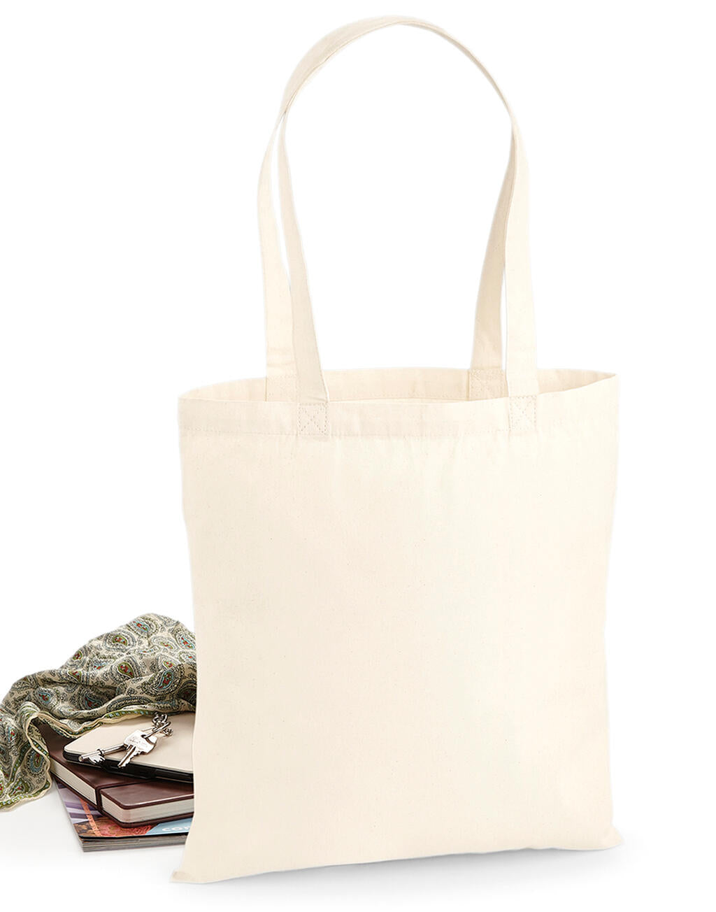  Premium Cotton Tote in Farbe White