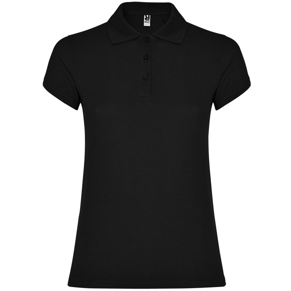 Poloshirt Star Woman  in Farbe Black
