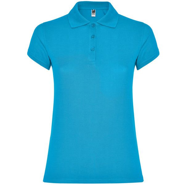 Poloshirt Star Woman  in Farbe Turquoise
