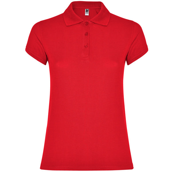 Poloshirt Star Woman  in Farbe Red