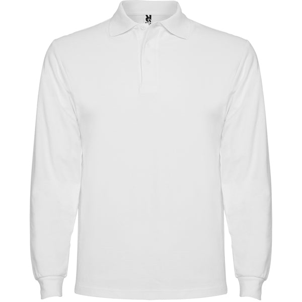 Langärmeliges Poloshirt Estrella  in Farbe White